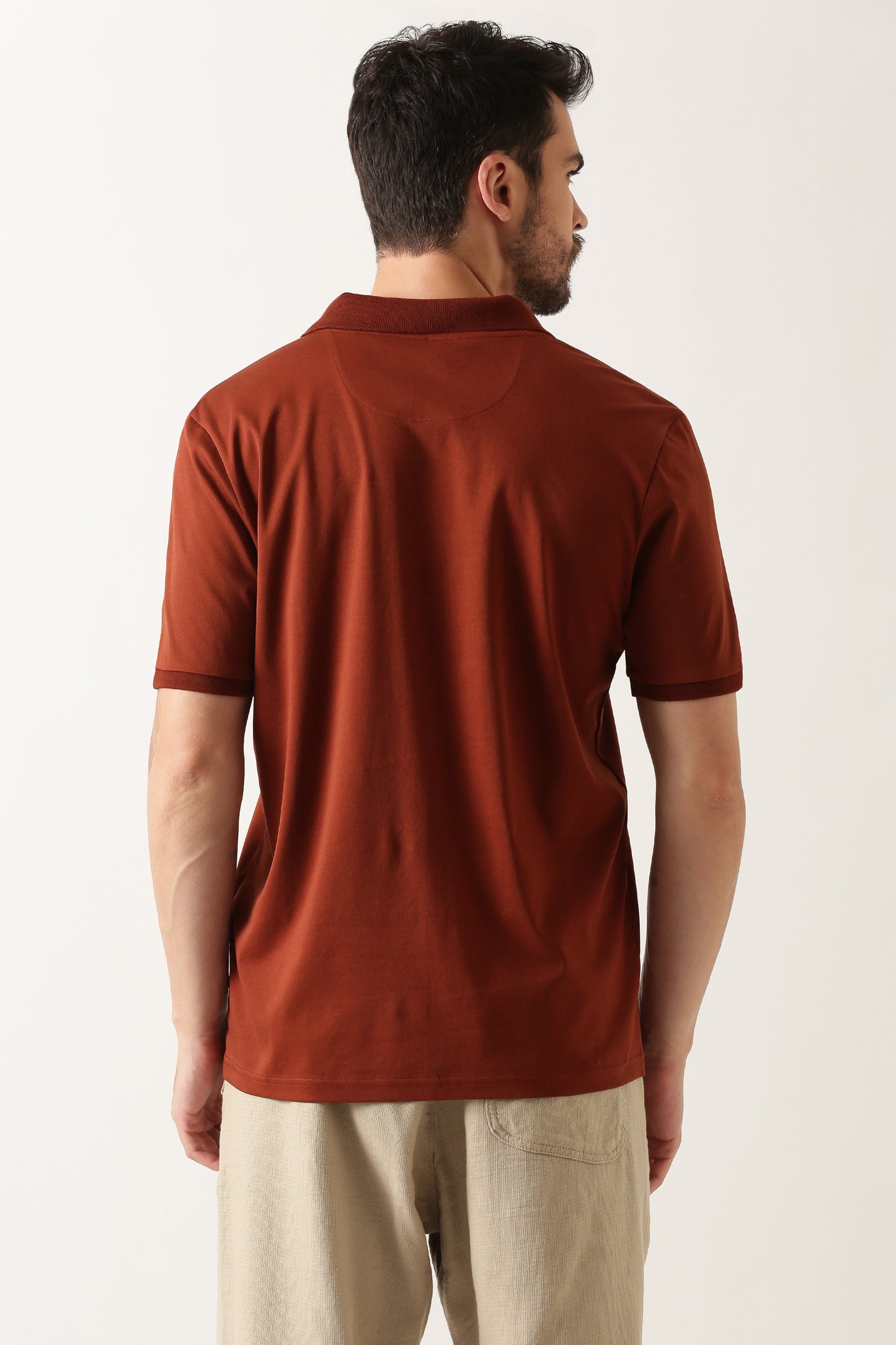 brown-luxury-silken-v-neck-tshirt