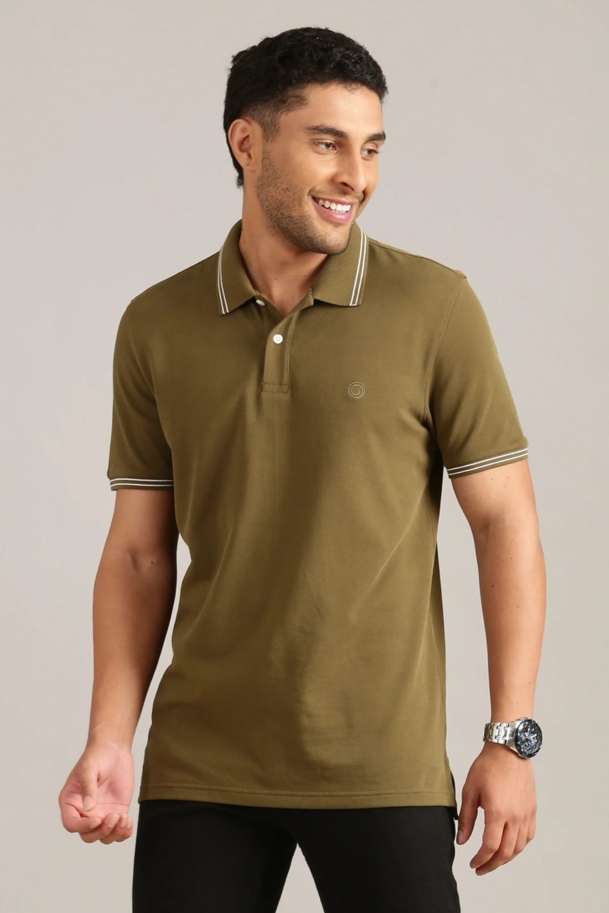 olive-luxury-supima-polo-t-shirt