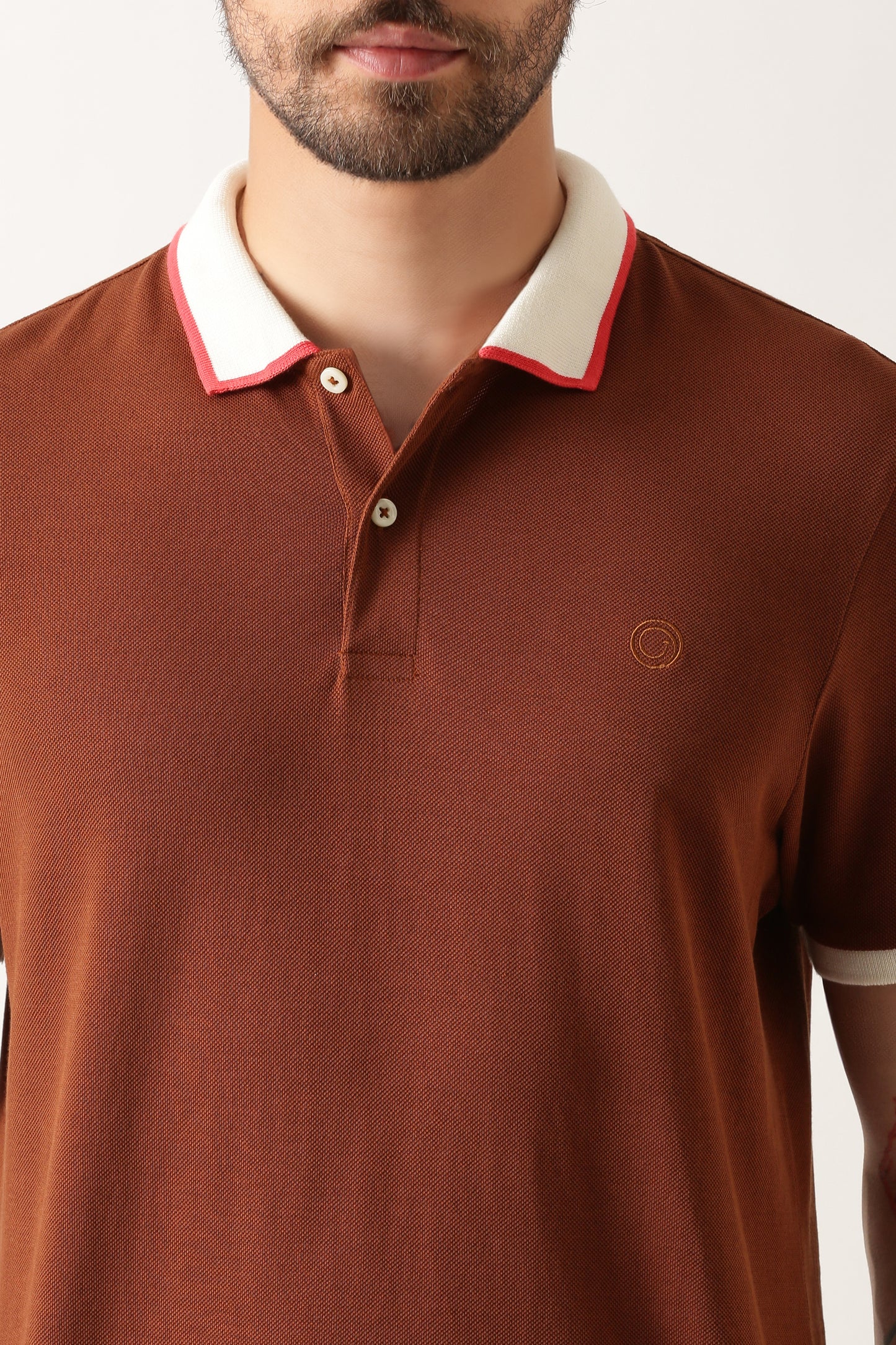 brown-luxury-supima-contrast-polo-t-shirt