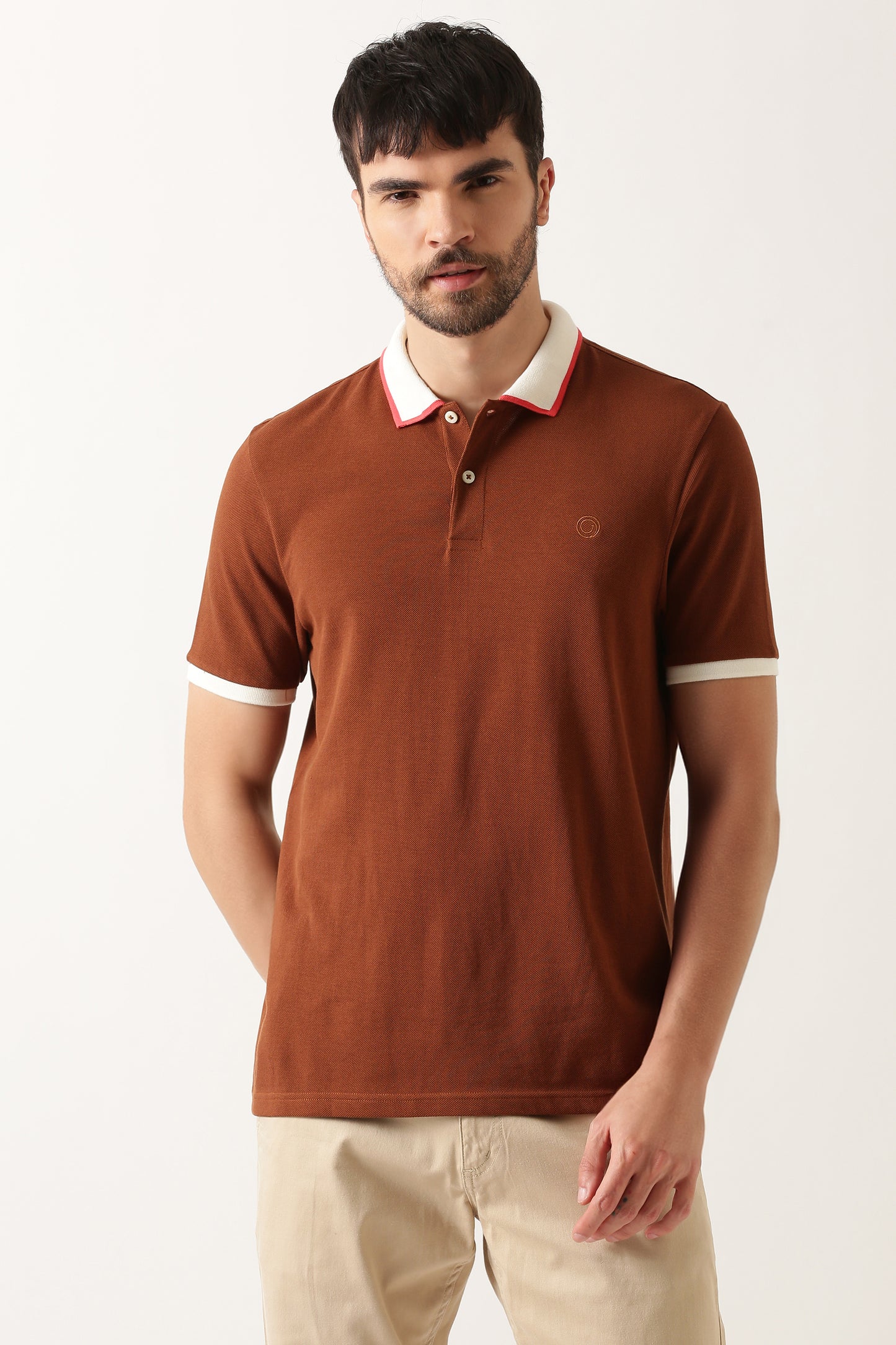 brown-luxury-supima-contrast-polo-t-shirt