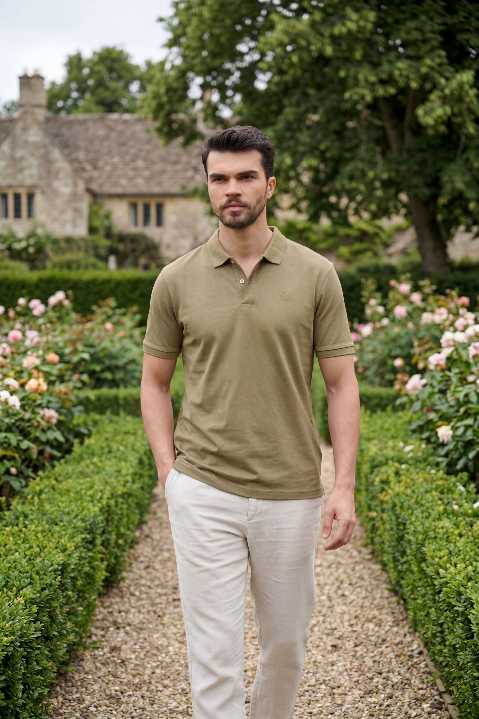 olive-green-luxury-silken-polo-tshirt