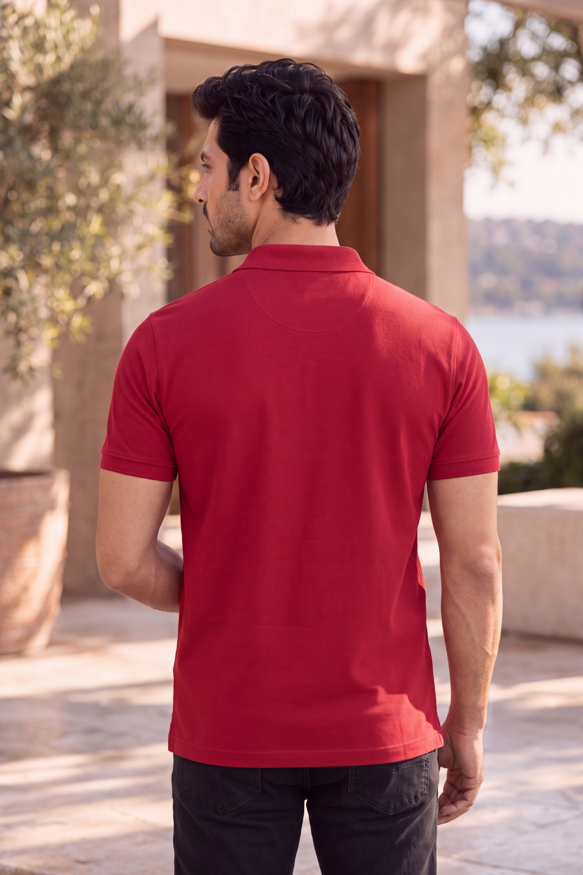 cherry-red-everyday-luxe-premium-cotton-polo-t-shirt