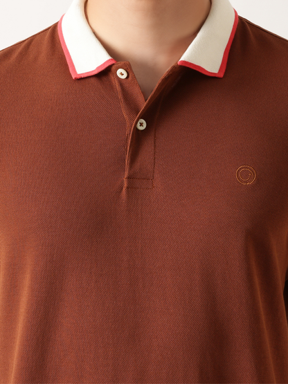 brown-luxury-supima-contrast-polo-t-shirt