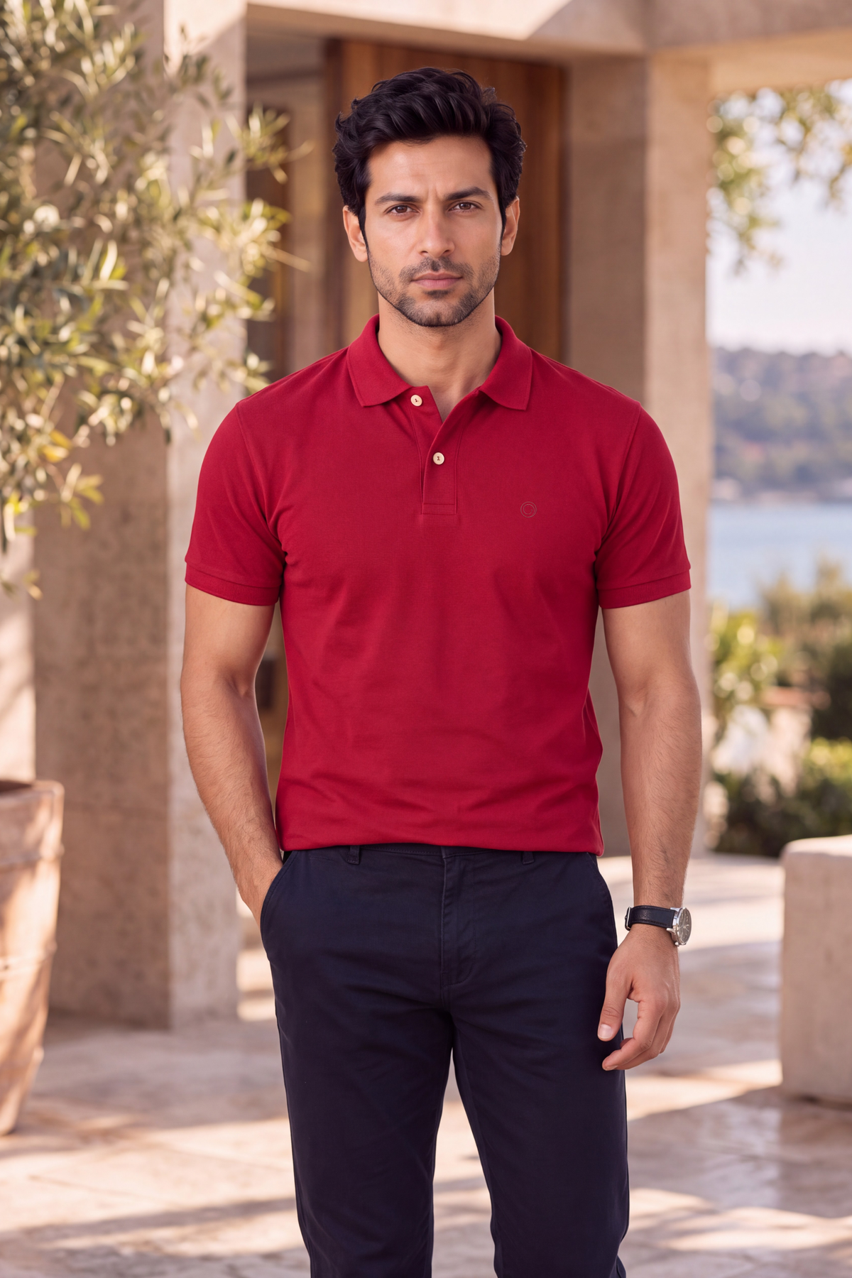 cherry-red-everyday-luxe-premium-cotton-polo-t-shirt