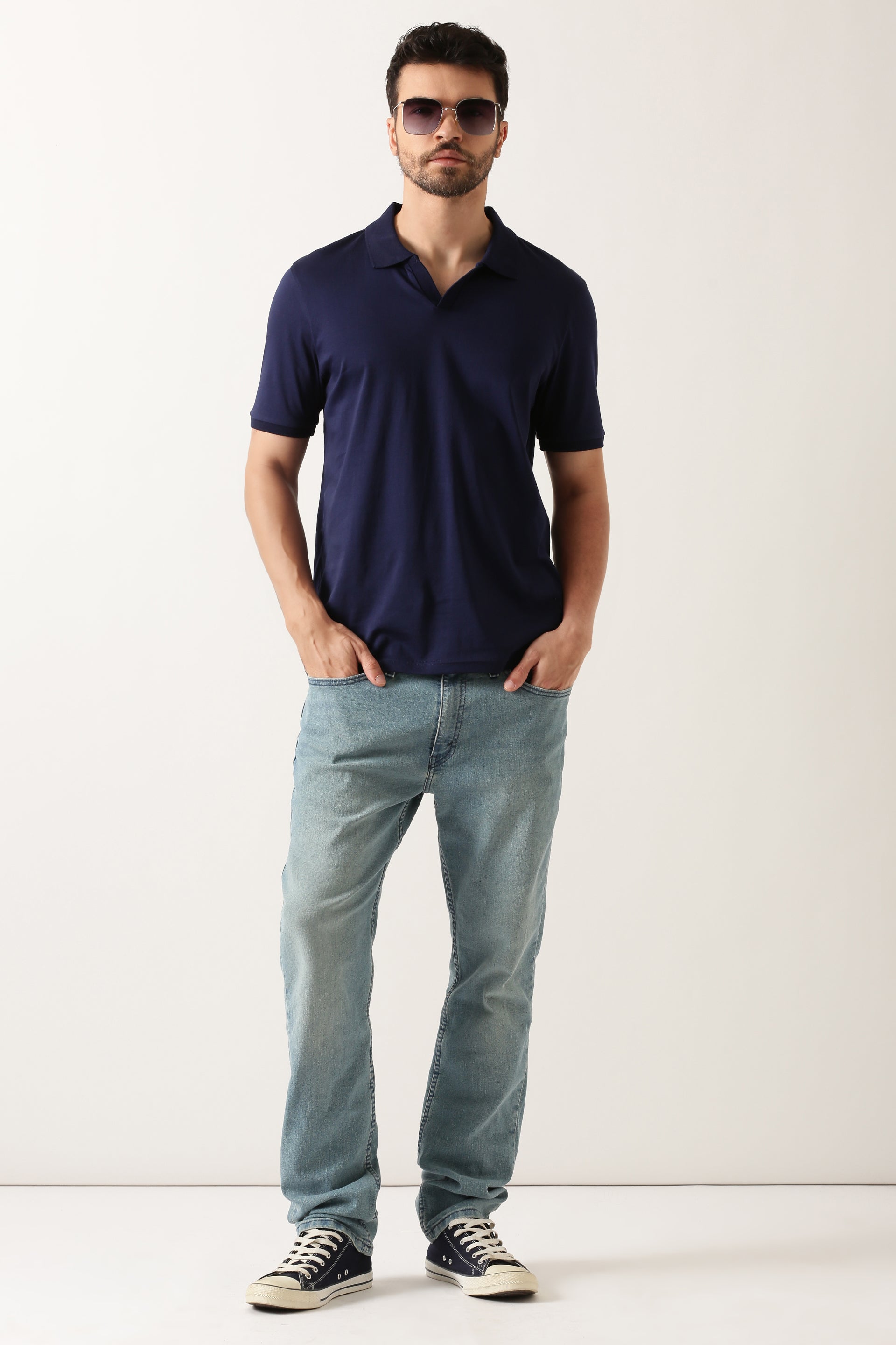 navy-luxury-silken-v-neck-tshirt