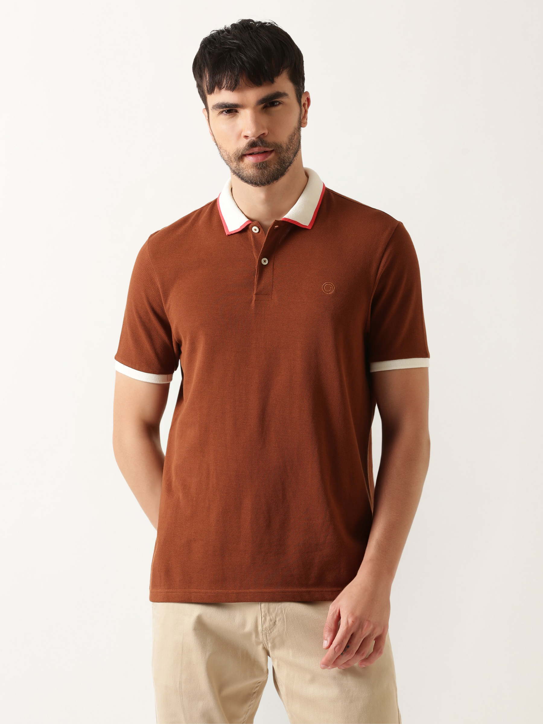 brown-luxury-supima-contrast-polo-t-shirt