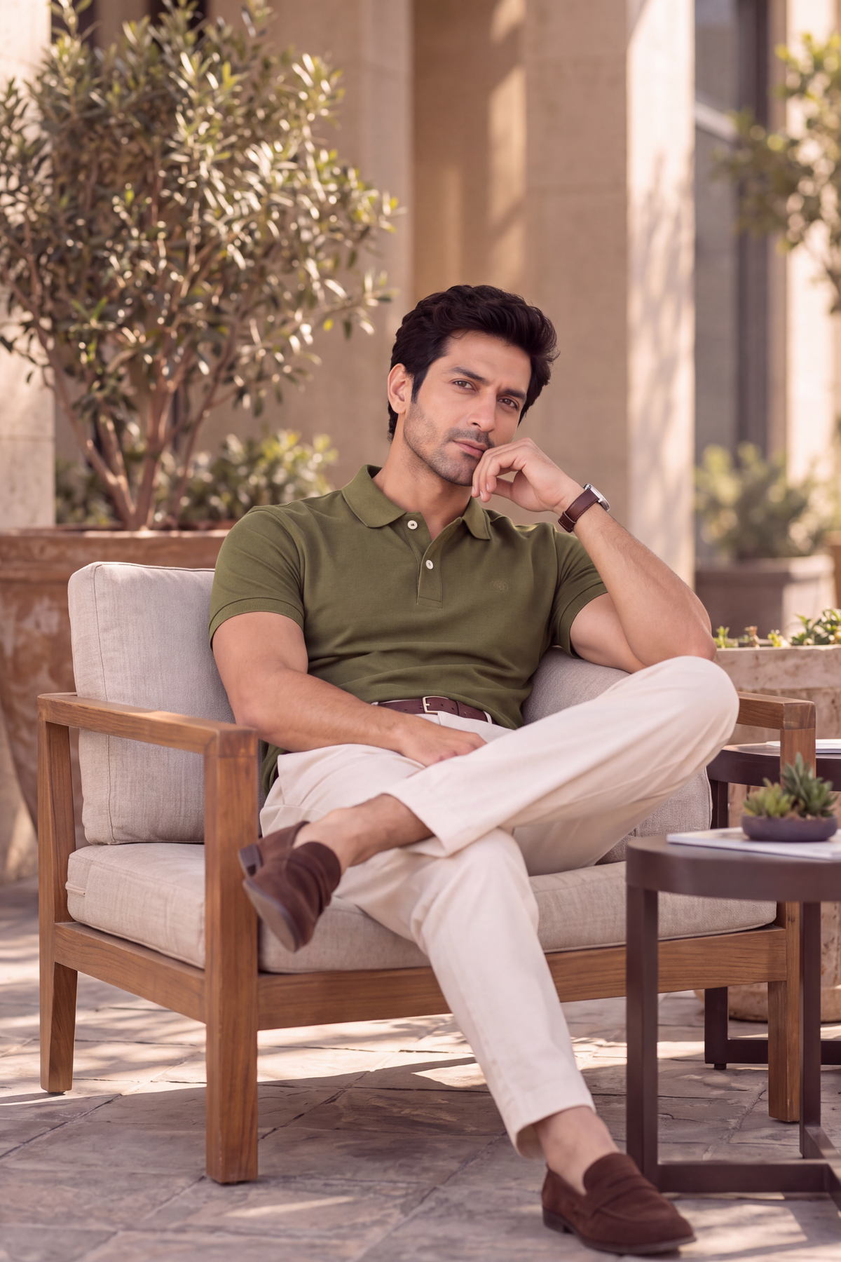 dill-green-everyday-luxe-premium-cotton-polo-t-shirt