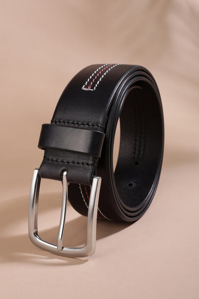 Black with stitch details