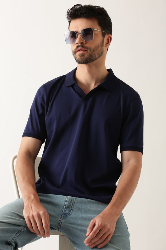 navy-luxury-silken-v-neck-tshirt