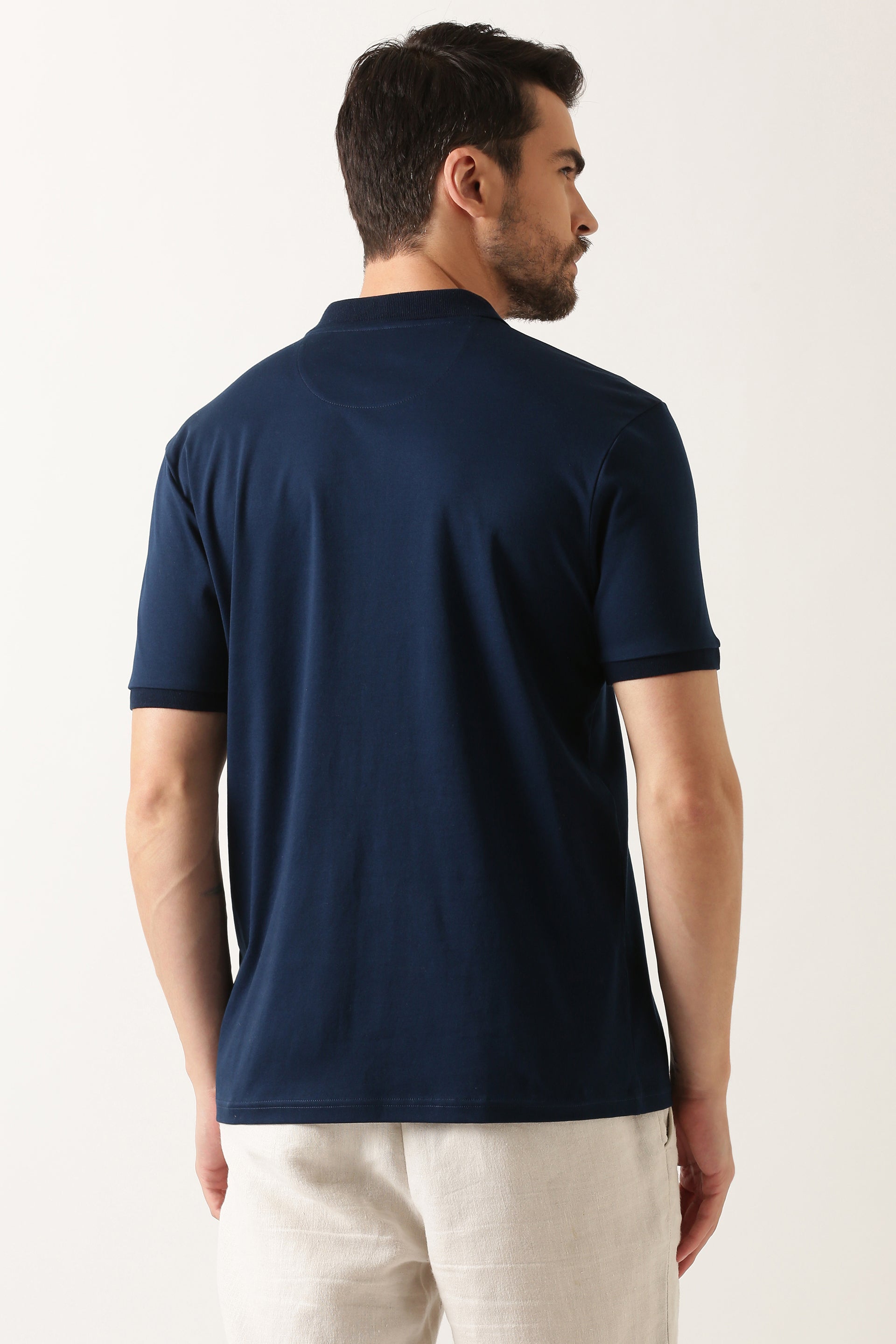 navy-luxury-silken-polo-tshirt