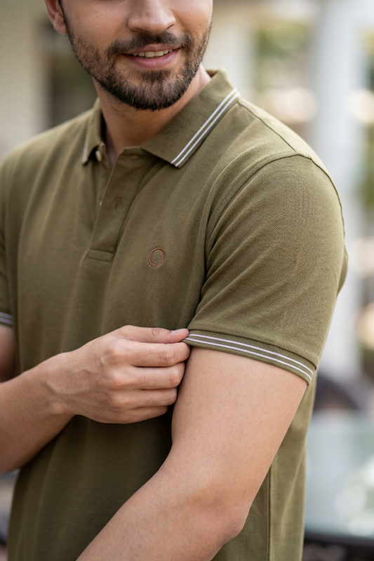olive-luxury-supima-polo-t-shirt