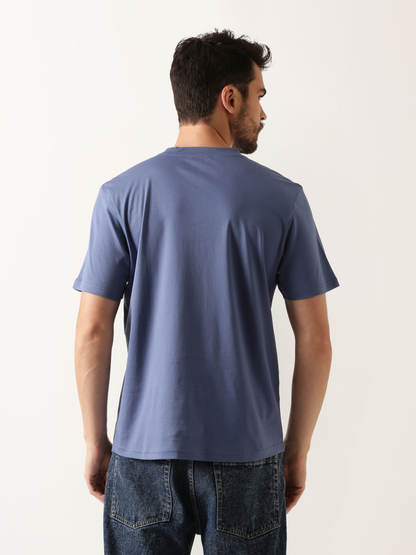 blue-gray-luxury-silken-crew-neck-tshirt