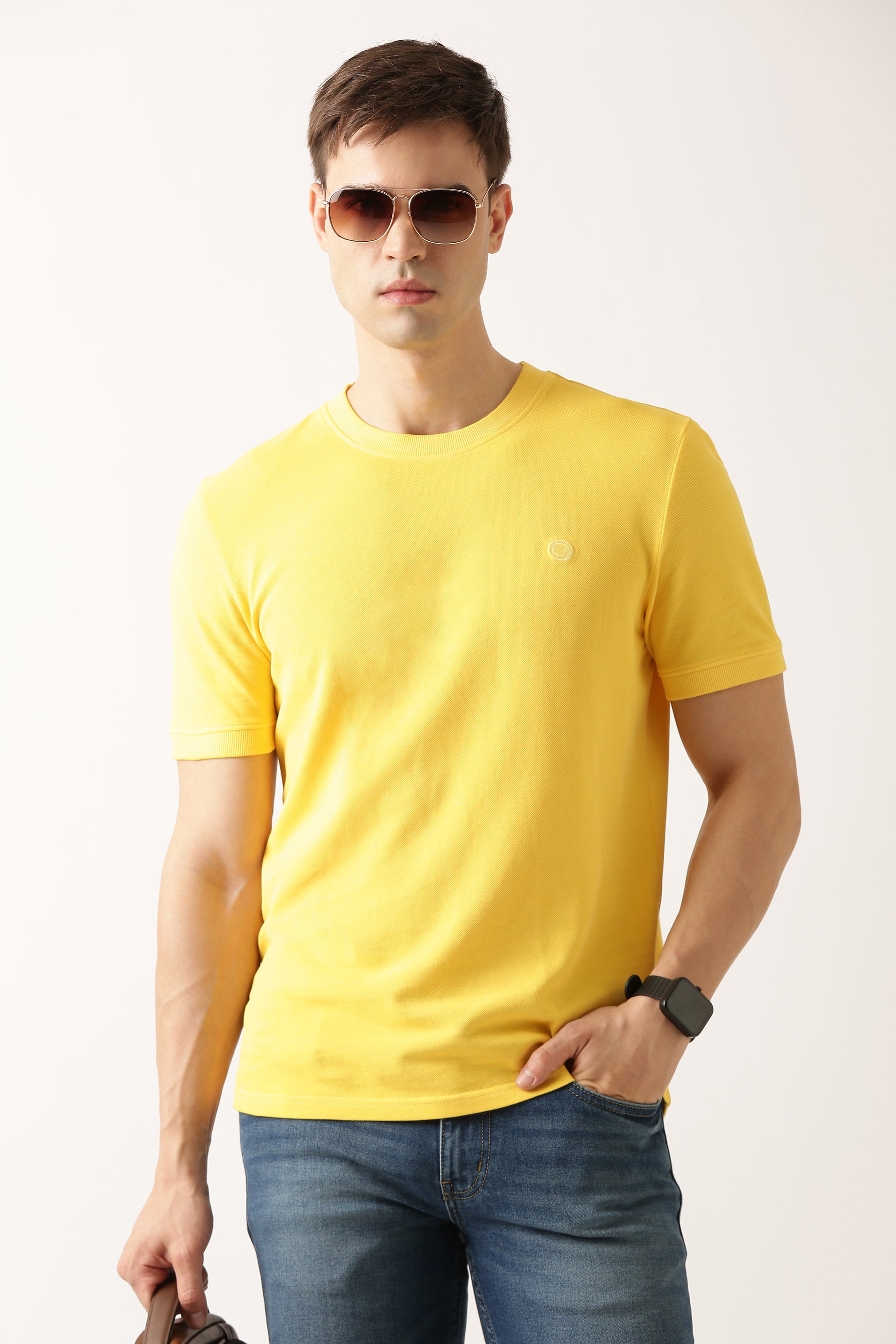 golden-yellow-luxury-garment-dyed-double-yarn-supima-polo
