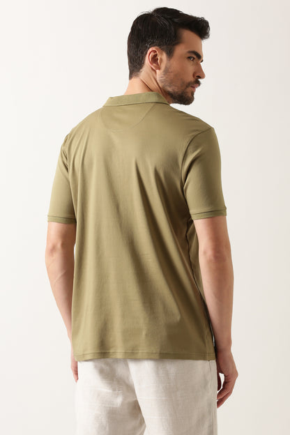 olive-green-luxury-silken-polo-tshirt