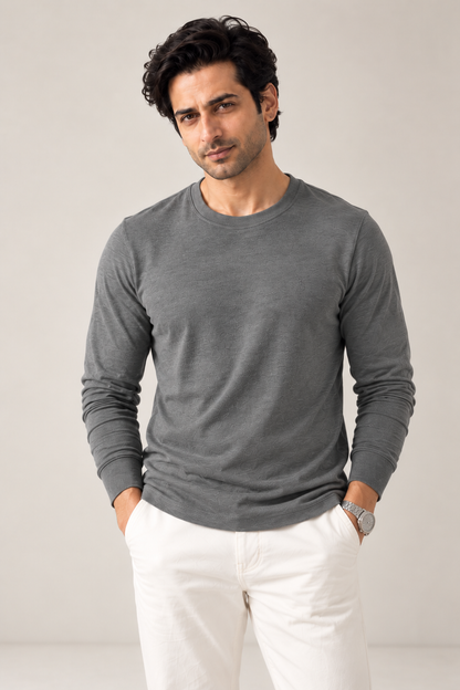 grey-luxury-soffio-full-sleeve-crew-neck-tshirt