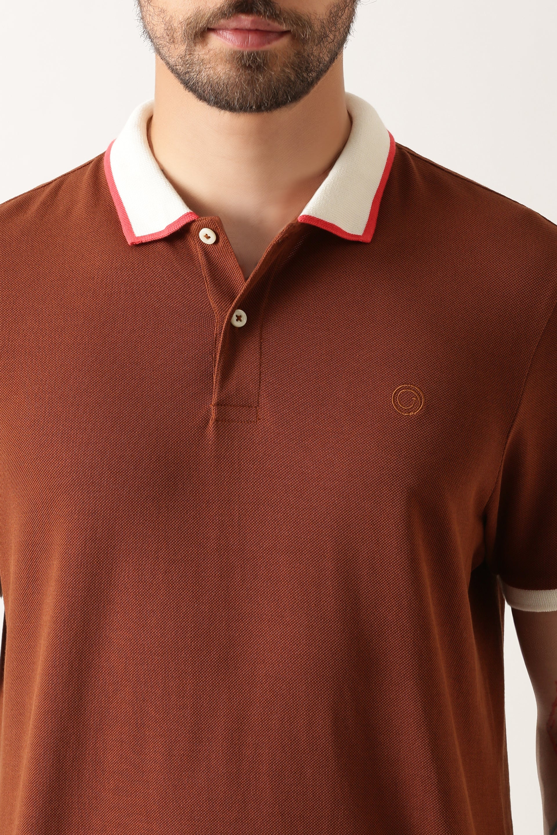 brown-luxury-supima-contrast-polo-t-shirt