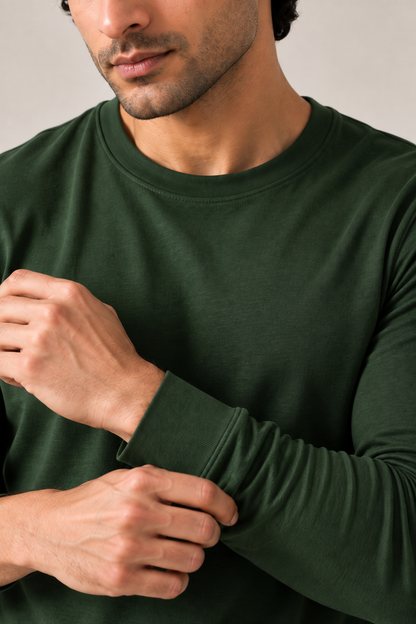 green-luxury-soffio-full-sleeve-crew-neck-tshirt